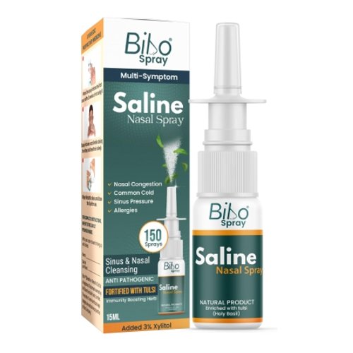 Bibo Spray - Multiple Symptom Saline Nasal Spray | 60ML