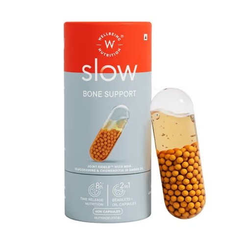 Wellbeing Nutrition Slow Bone Support Supplement with Glucosamine
