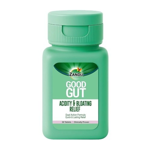 Zandu Good Gut Acidity & Bloating Relief Tablets